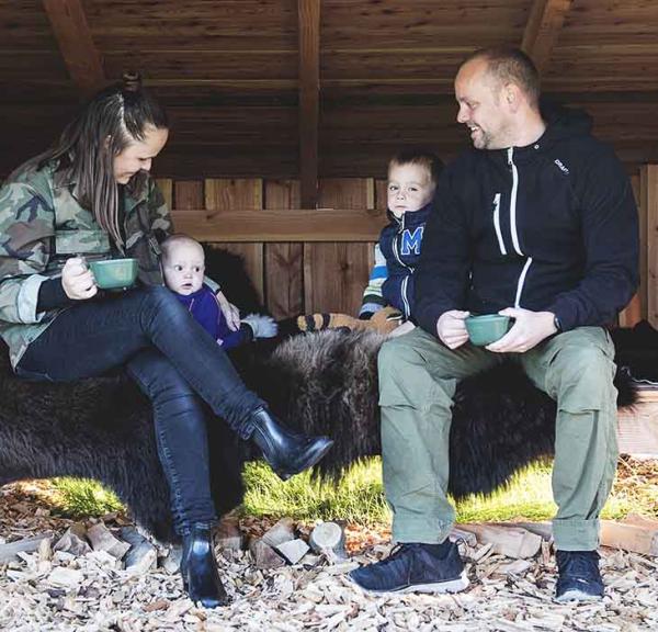 Shelters på Ditlevsdal Bisonfarm